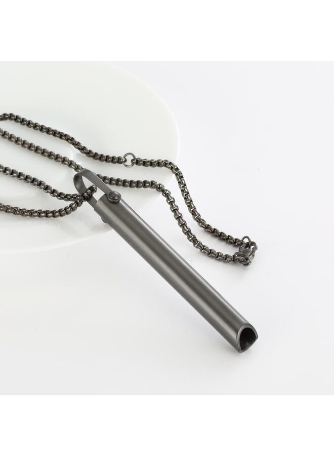 LAMAY Stainless Steel Anxiety Mindful Breathing Necklace, Anxiety Relief Items, The Breathing Necklace for Anxiety, Breathwork,Anxiety Breathing Tool - Image 3